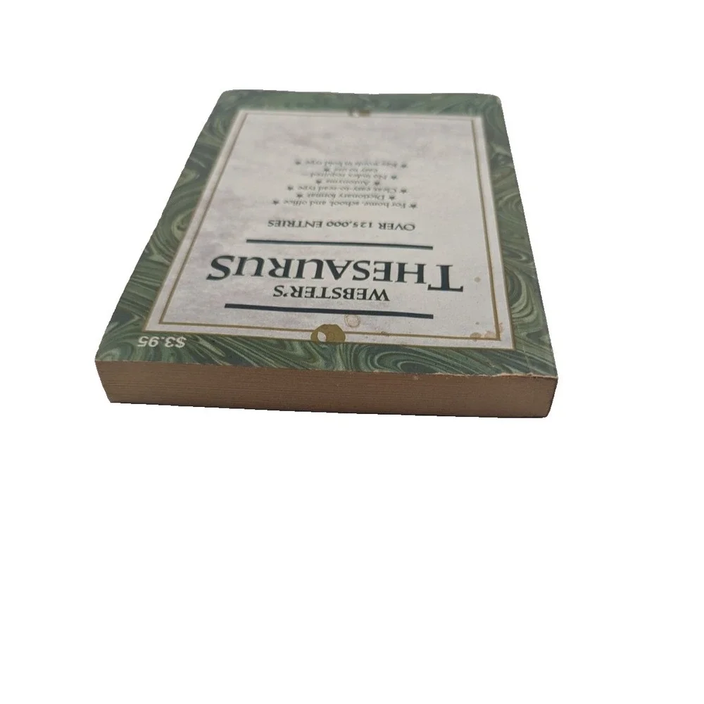 Webster's Thesaurus - Dictionary format of synonyms and antonyms Landoll  1993